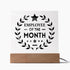 Employee Of The Month - Square LED Plaque