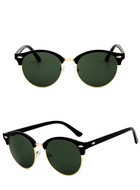 Retro rice studded sunglasses