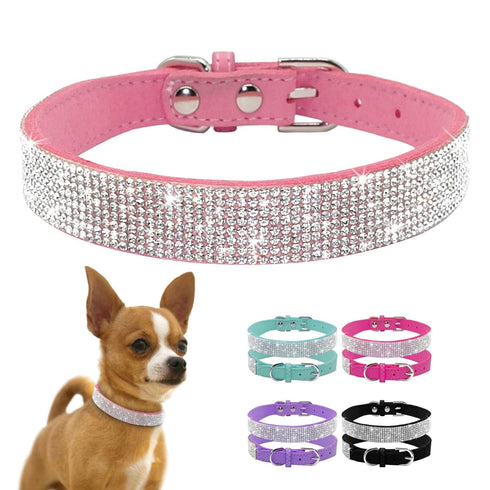 Crystal Glitter Rhinestone Dog Collar