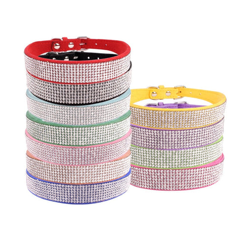 Crystal Glitter Rhinestone Dog Collar