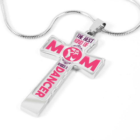 Dancer Mom Cross Necklace