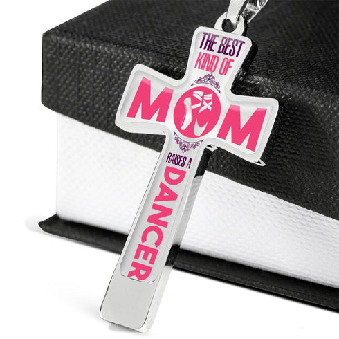Dancer Mom Cross Necklace