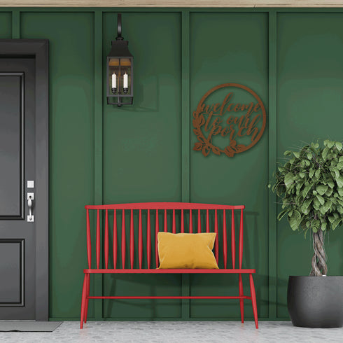 Welcome to our porch Wall Art
