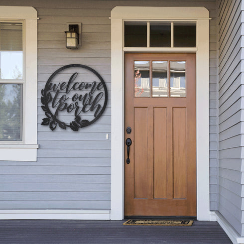 Welcome to our porch Wall Art