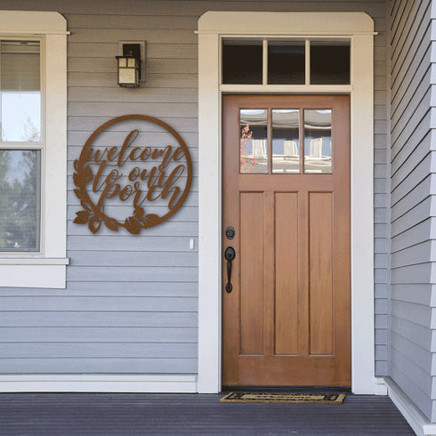 Welcome to our porch Wall Art