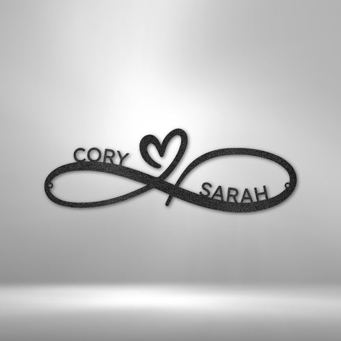 Personalized Infinity Couples Wall Art