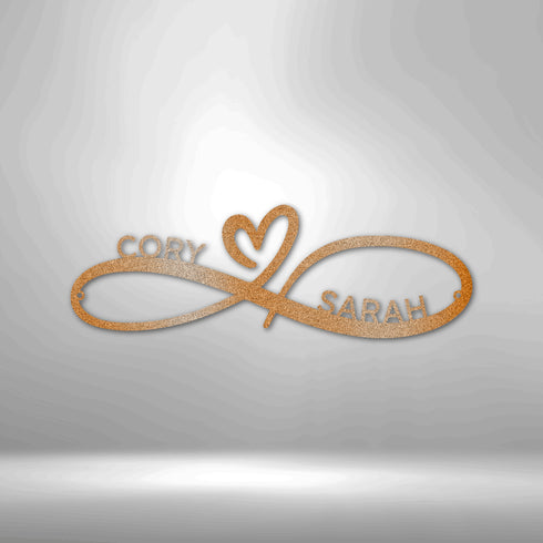 Personalized Infinity Couples Wall Art