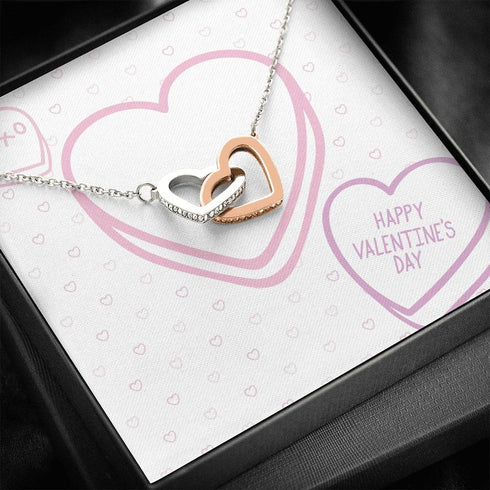 Vals Day Double Hearts Necklace
