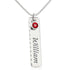 Engravable Birthstone Name Necklace - From Mom