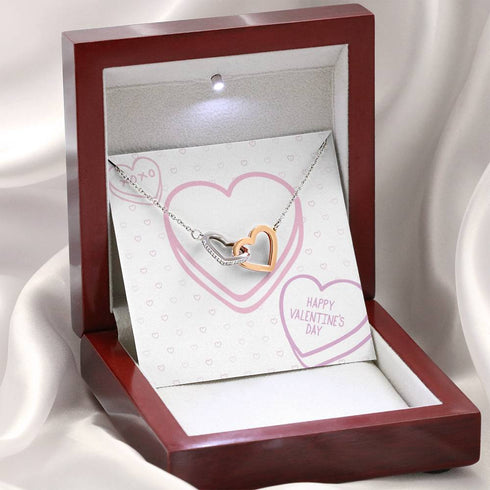 Vals Day Double Hearts Necklace