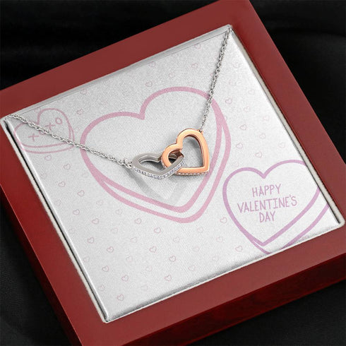 Vals Day Double Hearts Necklace