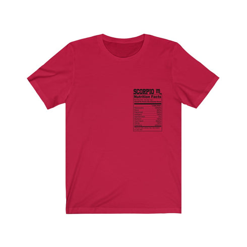 Scorpio Nutrition Facts T-shirt