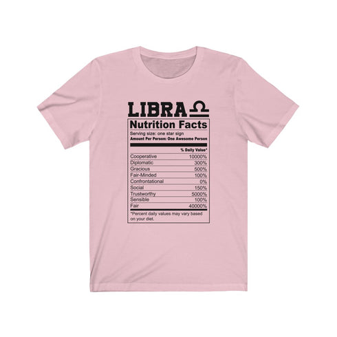 Libra Nutrition Facts T-shirt