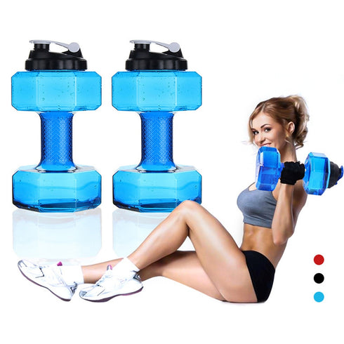 Blue- TGS OG Water Dumbbell Sport Bottle