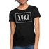 XOXO Womens Classic White Bordered Style Graphic Text T-Shirt