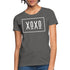XOXO Womens Classic White Bordered Style Graphic Text T-Shirt