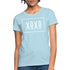 XOXO Womens Classic White Bordered Style Graphic Text T-Shirt